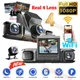 Nuovo 360 ° Dash Cam per auto 4 canali Videoregistratore WIFI 1080P DVR per auto anteriore all'interno ruotabile e vista posteriore Visione notturna Scatola nera