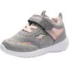 Sneaker KANGAROOS "KY-Chummy EV", Gr. 26, grau (grau, rosa), Textil, sportlich, Schuhe, mit praktischem Klettverschluss