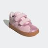 Sneaker ADIDAS SPORTSWEAR "KINDERSCHUH VL COURT 3.0 KIDS", Gr. 26, clear pink, clear pink, gum10, Leder, Synthetik, sportlich, Schuhe, Design auf den Spuren des adidas Samba