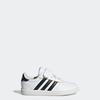 Sneaker ADIDAS SPORTSWEAR "BREAKNET SLEEK KIDS", Gr. 32, cloud weiß, core schwarz, orange tint, Synthetik, sportlich, Schuhe