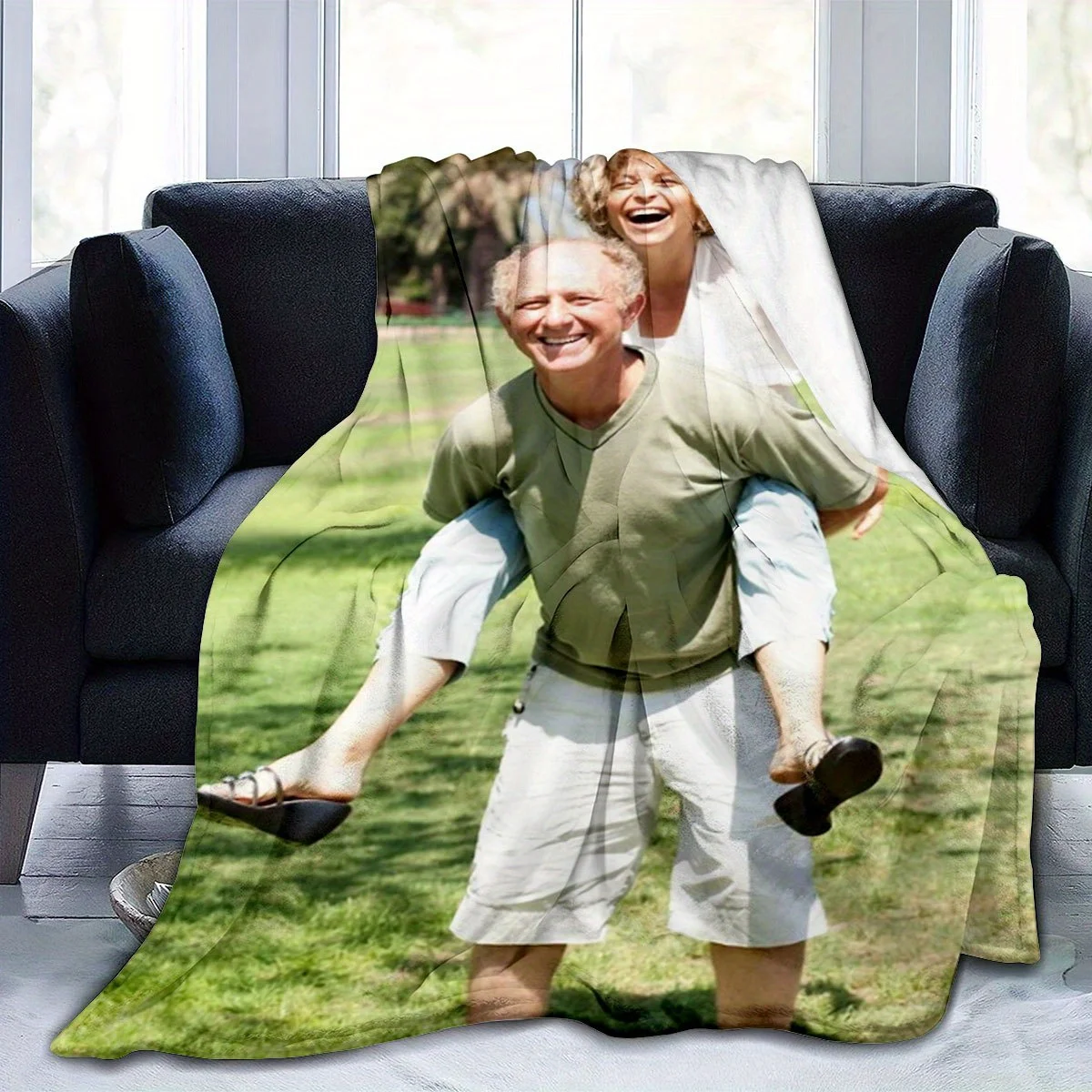 Maßgeschneiderte personalisierte Outdoor-Decke, persönliche Foto-Erinnerungen, Flanelldecke – individuelle warme Fotos, weich und warm für Sofa, Bett, Büro, Auto und Outdoor-Reisen – Halloween, Image