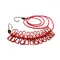 Portable Clothing Clothesline with 12 Clips Retractable Laundry Dryer Clothes Rope Drying Rack Cloth