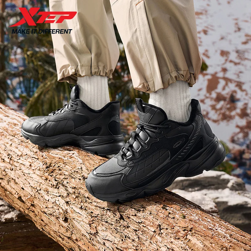 Xtep You Mu Baumwollschuhe für Herren, Winter, warm, weich, Sportschuhe, trendige Retro, bequeme Turnschuhe 876419370002 Image