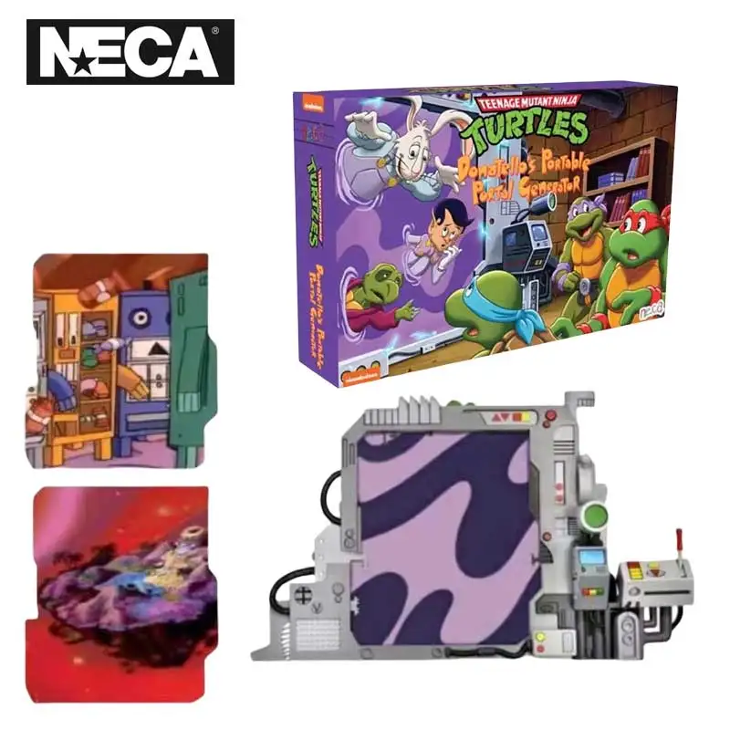 NECA 54286 Spielzeug Teenage Mutant Ninja Turtles Donatello's Portable Portal Generotor Actionfiguren Original Anime Puppe Modell Geschenk Image