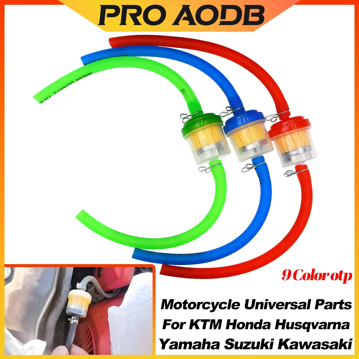 Roller Moped Roller Dirt Bike Universal ATV Kraftstoff Filter Benzin Gas Kraftstoff Benzin Öl Filter Für KTM Honda Yamaha Kawasaki Image