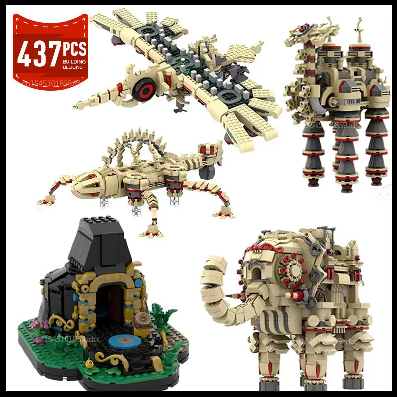 MOC Zeldaed Göttliches Biest Medoh Naboris tier Baum Modell Bausteine Spiel Action-figuren Monster Ziegel Spielzeug Weihnachten Geschenke Image