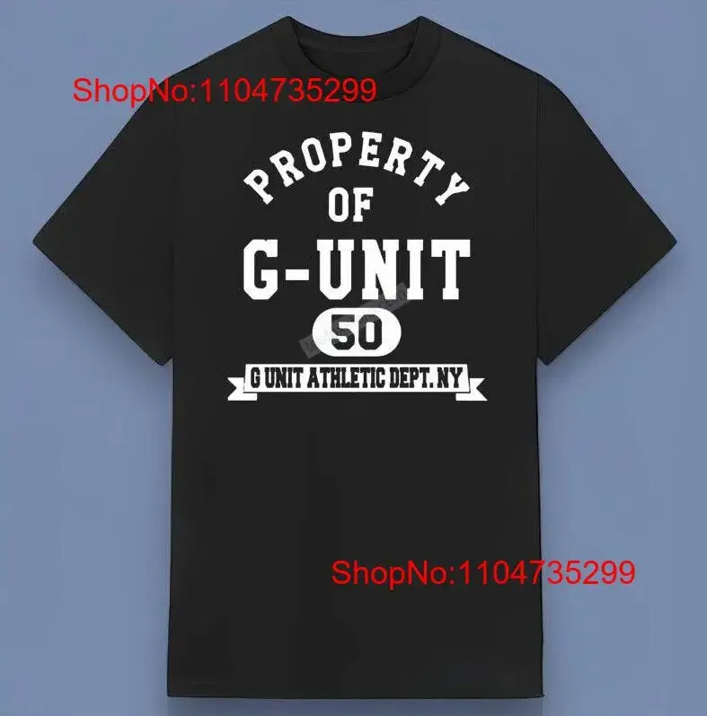 T-Shirt „50 Cent Property of G UniT“ für Fans, Größe S 4XL, Vintage, gewaschene Grafik, gestreckte Streetwear, stilvoll, leicht vielseitig Image