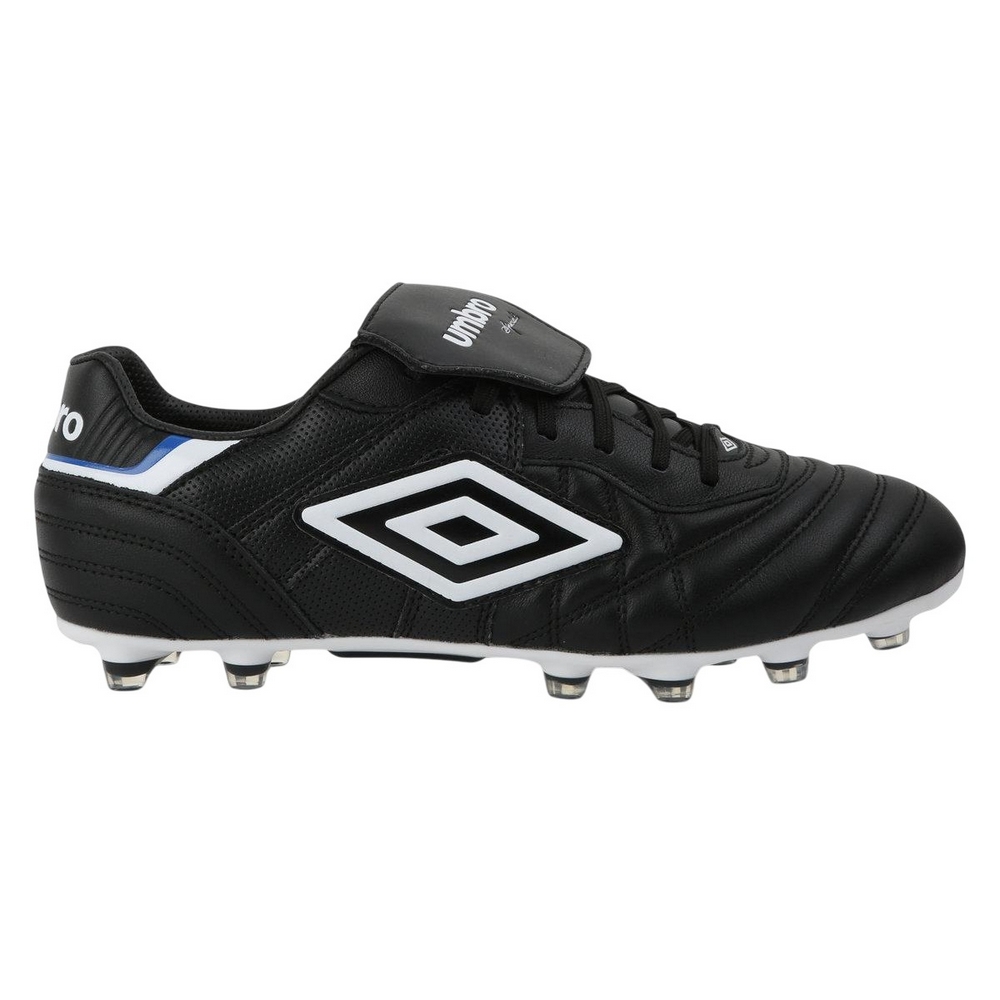 Umbro - Herren Fußball-Stiefel "Speciali Eternal Team HG", Leder (Schwarz/Weiß/Königsblau)