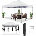 Gazebo pieghevole 3x4.5m Impermeabile invernale Nessuna parete laterale Tenda per feste Gazebo da giardino Tenda pieghevole per protezione UV Tenda da sole ﻿