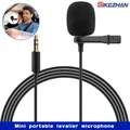 Mini microfono lavalier portatile da 1,5 m Microfono da bavero con clip a condensatore a mani libere Microfon USB cablato da 3,5 mm per telefono per PC portatile