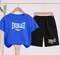 Abbigliamento per bambini Boxe Sport Manica corta Stampa di lettere Bambino Ragazzi Ragazze 3-12