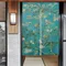 Rideau de porte à fleurs Noren japonais, tapisserie de cuisine, salle de bains, cloison de salle,