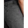 Weite Jeans MARC O'POLO DENIM "aus Bio-Baumwolle ohne Stretch", Damen, Gr. 26, Länge 30, grau (dunkelgrau), Obermaterial: 100% Baumwolle, unifarben, weit, Jeans
