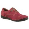 Schnürschuh JOSEF SEIBEL "Fergey 41", Damen, Gr. 41, rot (rot kombiniert), Leder, casual, Schuhe, Freizeitschuh, Komfortschuh mit Wechselfußbett