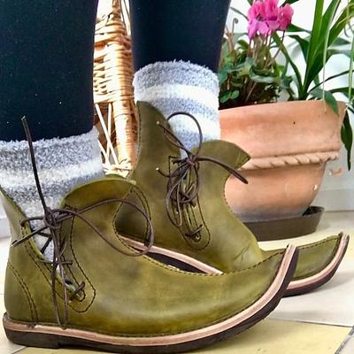 Retro Vintage Mittelalterlich Renaissance Schuhe Herren Keltisch Seeräuber Halloween Karneval Maskerade Maskerade Party Abend Erwachsene Schuhe Image