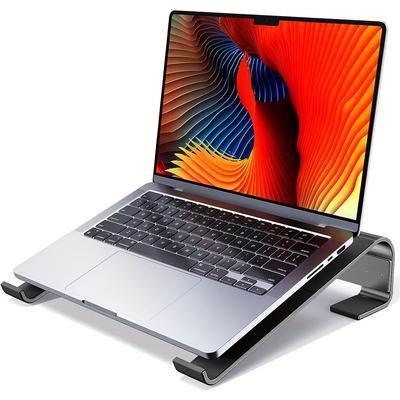 TEMU Laptop Stand - Heightening Stand - 10 To 18-inch Lifter - Ventilated Universal Laptop Holder, Suitable For Compatible With Macbook, Notebook Computers, Etc. Desktop Including Tools Image