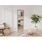 Porta scorrevole con sistema a incasso in legno e vetro temperato 3 finestre H205 x L83 cm - ACOSTA II