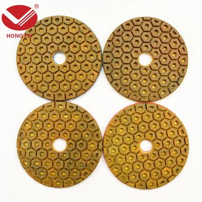 TEMU Hexagon Diamond Grinding Discs, 100mm, Medium Grit, Synthetic Resin Cloth Backed Diamond Tool, For Wet Or Dry Use, With Compatible With Angle Grinder For Granite, Marble, Stone, Concrete Image
