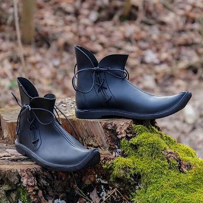 Retro Vintage Mittelalterlich Renaissance Schuhe Herren Keltisch Seeräuber Halloween Karneval Maskerade Maskerade Party Abend Erwachsene Schuhe Image