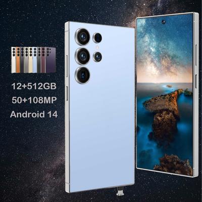 "TEMU Unlocked Cell Phones With 5g For 14 Phone 12gb+512gb, 6.8" Hd+ Display, 6800mah, Facial Recognition Unlocking, Gps, 2025 New 14 Smart Phones Gift For Holiday Birthda" Image