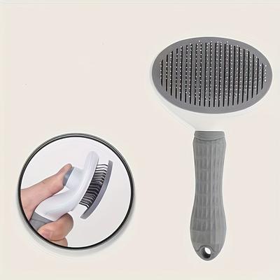 TEMU 1pc Cat Brush For Removing Hair, -button Pet Hair Cleaner For Dogs. Image