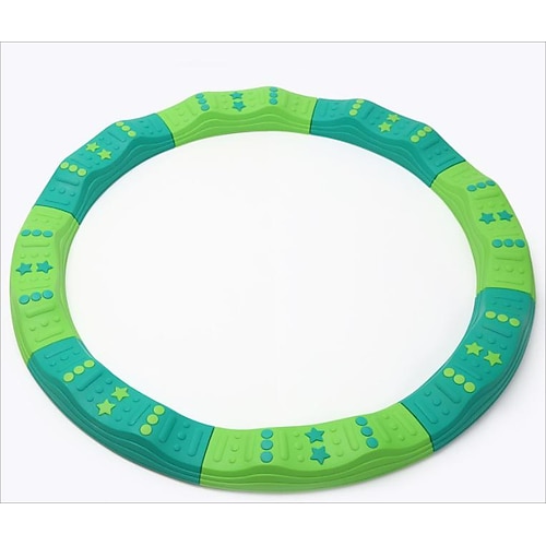 Montessori-Bodenspiele für drinnen und draußen – Balancebrett für Kleinkinder im Kreisdesign Baumstamm-Brückenspielzeug für die Fitness im Vorschulalter Sensorisches Integrationstraining Image