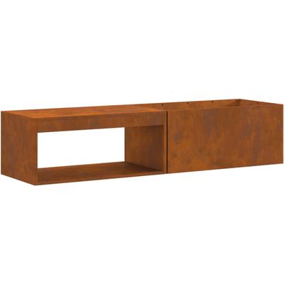 Vidaxl - Feuerstelle mit Holzlager 160x45x35 cm Cortenstahl Image