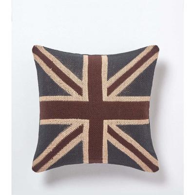 Homescapes - Jaquard Union Jack-Kissenbezug, 45 x 45 cm Image