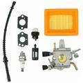 KZQ - Carburatore per Stihl Fs400 Fs450 Fs480, filtro aria e carburante inclusi, accessorio per