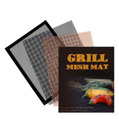 6 Stück wiederverwendbare Grillmatte, Teflon-Netz-Grillmatte 33 x 40 cm, Grillmatte für Gasgrill, Image