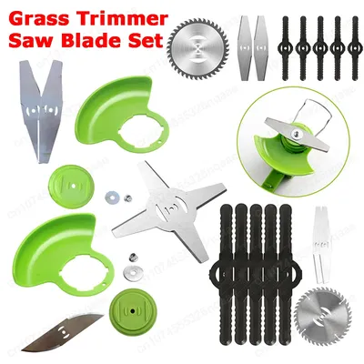 Grass Trimmer Saw Blade Plastic Cover Locking Nut Washer Set For Lawn Mower Grass String Trimmer Garden Power Tool Accessories