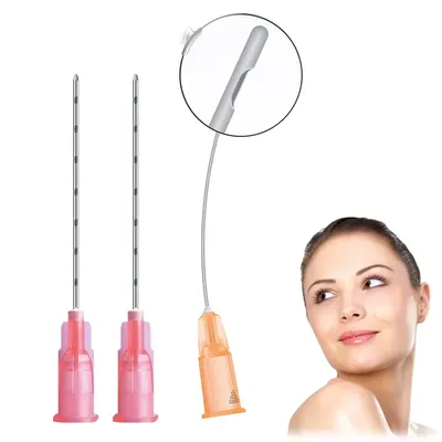 Micro Fine Tip Blunt Cannula 23G38mm Regular Wall Scale Mark Painless Sterile Medical Cannula Disposable 27G50mm