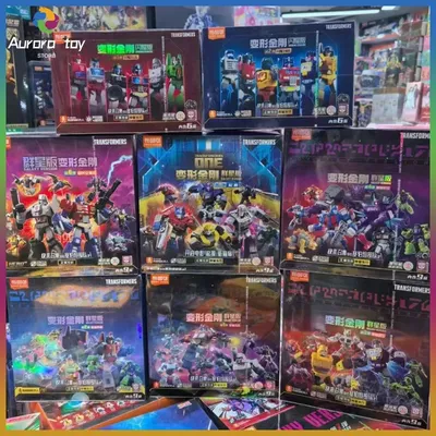 Original Whole Set Blokees Action Figure Star Edition 7 Transformers Bumblebe Optimu Prime Movable