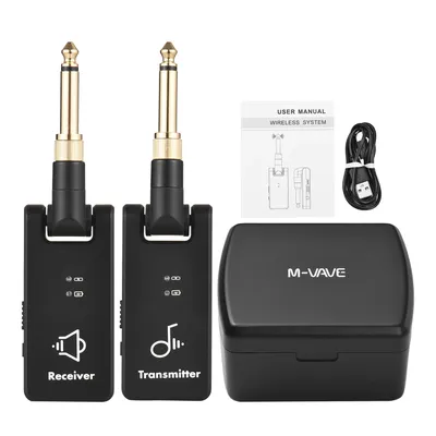 M-VAVE WP-8 2.4G Wireless Guitar Receiver Transmitter System Guitar Transmitter Receiver 4 Channels
