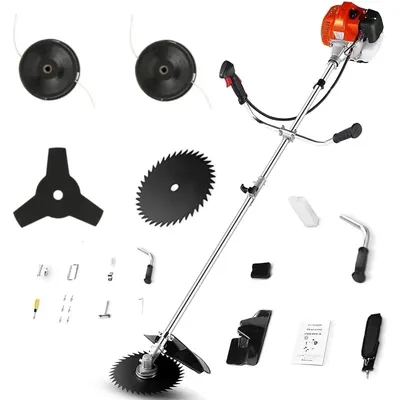 COOCHEER 58cc Weed Wacker, 4 in 1 Cordless Weed Eater Gas Powered, String Trimmers 2-Cycle Gas Brush