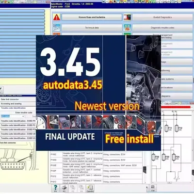 Newest Version Autodata 3.45 Auto Repair Software Auto-data 3.45 Virtual Box+ Free Install Help Car