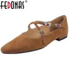 FEDONAS 2025 Frühling Sommer Elegante Echtes Leder Pumpen Frau Niedrigen Absätzen Elegante Casual Schuhe Frau Party Schuhe Silber