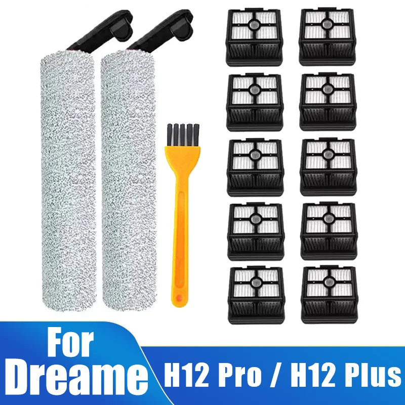 Ersatzteile für Dreame H12 Pro / H12 Plus Nass-Trockensauger, Rollen- und Hepa-Filterzubehör Image