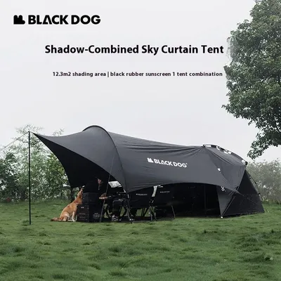 Naturehike BLACKDOG Camping Canopy Tent DIY Modular 150D Oxford Cloth Sunscreen Automatic Tent Outdoor Travel Beach Sun Shelter