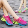 Neue Frühjahr Fliegen Gestrickte Sport Schuhe frauen Atmungsaktive Mesh Air Kissen Schuhe Beiläufige Laufende frauen Schuhe Licht Reise schuhe