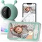 BOIFUN 2K Telecamera per baby monitor da 5", luci notturne colorate, 360 ° Rotazione con app