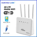 Modem router WiFi WiFi 6 4G LTE SIM con slot per scheda SIM Sistema ASR 300Mbps 4 Antenna Booster Segnale di alimentazione Router wireless mobile