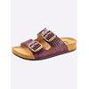 Hausschuh MUBB, Damen, Gr. 42, rot (bordeaux), Rindsleder, modisch, Schuhe