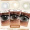 FreshGo lentilles de contact de couleur pour les yeux lentilles de contact bleues annuelles
