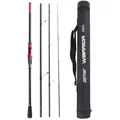 Goture WARRIOR Canna da pesca da viaggio ultraleggera 24T + 30TC Fibra di carbonio Canne da spinning da 4 pezzi di alta qualità M/MH Power Fishing