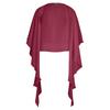 Multifunktionstuch VERA MONT "Vera Mont Chiffonstola mit Volant", Damen, Gr. M, rosa (sweet berry), Chiffon, Polyester, festlich, Modetücher, Nahtführung
