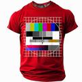 Per uomo Gergo divertente Maglietta Manica Corta maglietta Stampa 3D Girocollo Camicia Moda Quotidiano Essenziale Streetwear Casuale Quotidiano Nero Rosso Blu Estate Primavera Abbigliamento S M L XL