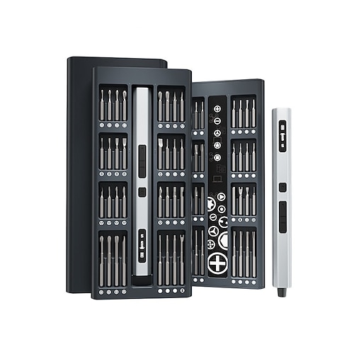 Mini cacciavite elettrico da 3,7 V, set di cacciaviti senza fili, punte magnetiche per cacciavite elettrico di precisione, kit di strumenti di riparazione portatili ricaricabili per dispositivi