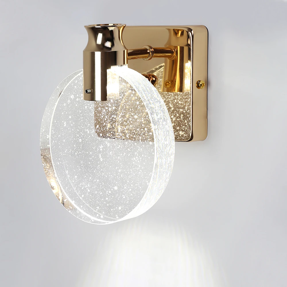 Moderne Kristall Innen LED Wandleuchte Wandlampen Lampe AC 85-265V Gold Silber Indoor Home Decor Artikel Raumdekoration LED Wandleuchte