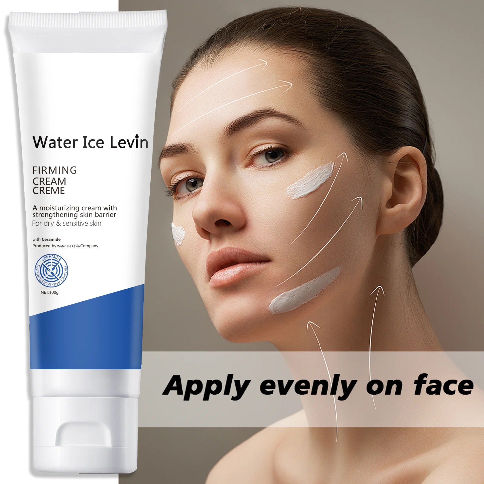 Straffende Ceramid-Feuchtigkeitscreme, wasserstoffhaltiges Kokosöl und Kollagen Amide Np – Feuchtigkeitscreme für trockene Haut, alle Hauttypen Image